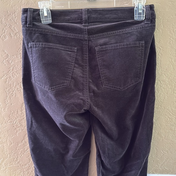 Talbots Petites Women’s Flawless 5 Pocket stretch Jegging Dark brown Velour 4P - Picture 10 of 13